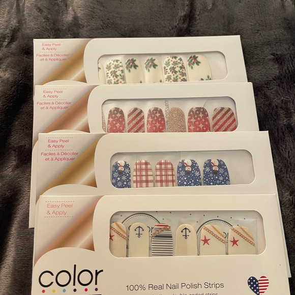 Color Street Design Nail Polish Strips LOT 4 Sets NEW & SEALED - Picture 1 of 1